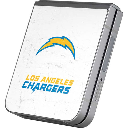 NFL Los Angeles Chargers Distressed Galaxy Z Flip6 Skin